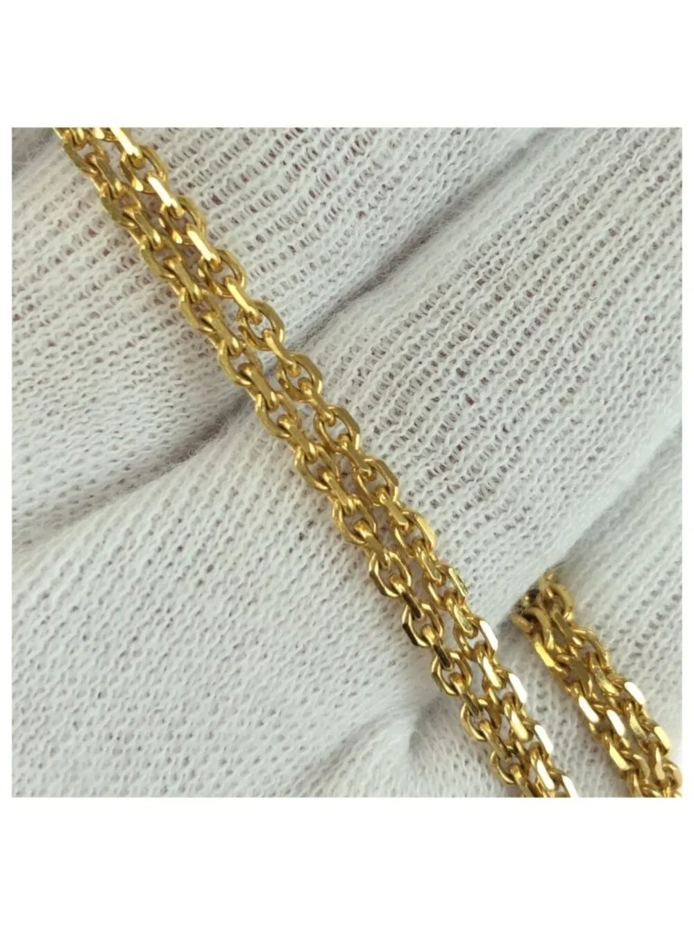 Chanel Vintage CC Logo Gold Multicolor Plated Necklace